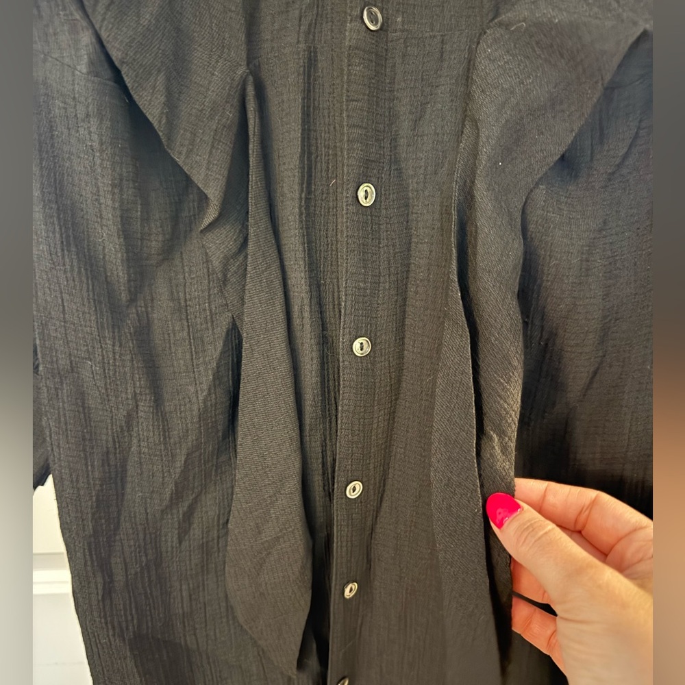 Brochu Walker The Madsen Shirtdress in Black - Picture 11 of 15